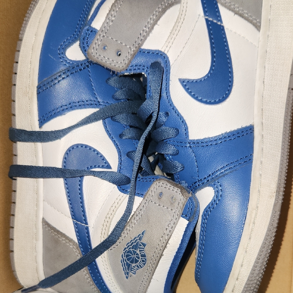 JORDAN ONE Nike Kids Blue and Gray Sneakers